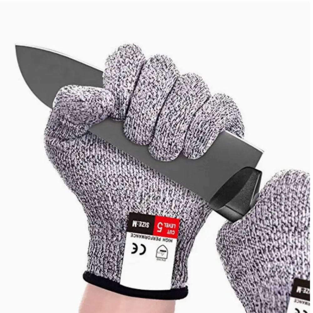 Pair of Cut resistant Gloves Food Grade Level 5 Protection Safety Kitchen